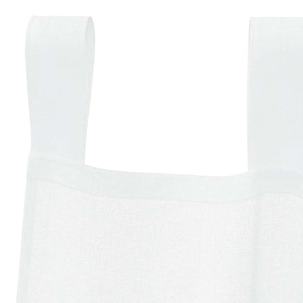 Voile Gardin med gardiner 2 pcs Vit 260 x 140 cm Polyester