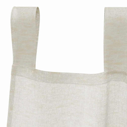 Voile Gardin med gardiner 2 pcs Kräm 175 x 140 cm Polyester