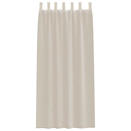 Voile Gardin med gardiner 2 pcs Sand 245 x 140 cm Polyester