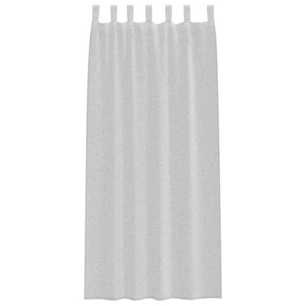 Voile Gardin med gardiner 2 pcs Ljusgrå 260 x 140 cm Polyester