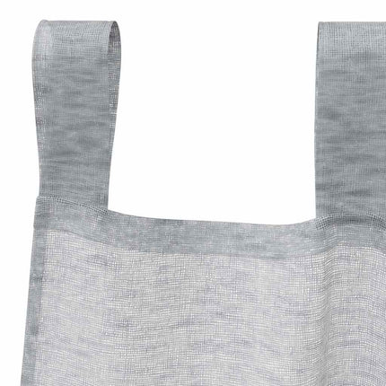 Voile Gardin med gardiner 2 pcs Mörkgrå 245 x 140 cm Polyester
