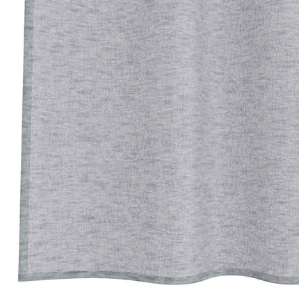 Voile Gardin 2 st Mörkgrå 260 x 140 cm Polyester