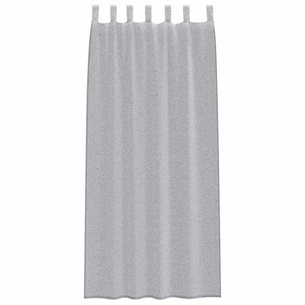 Voile Gardin 2 st Mörkgrå 260 x 140 cm Polyester