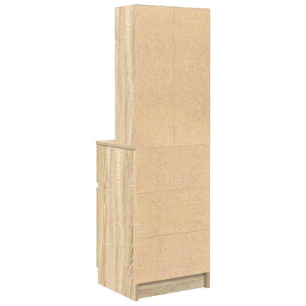 Sängbord sonoma ek 39x35x125 cm konstruerat trä