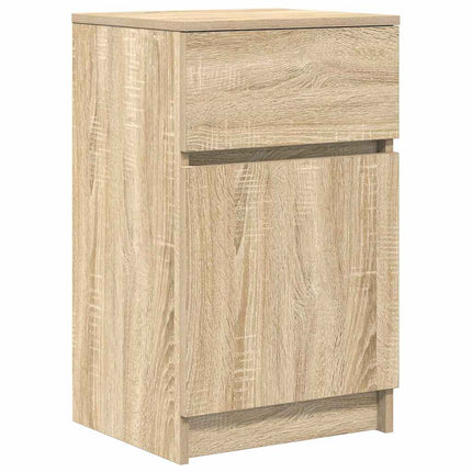 Sängbord sonoma ek 39x35x65 cm konstruerat trä