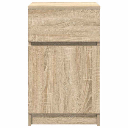 Sängbord sonoma ek 39x35x65 cm konstruerat trä