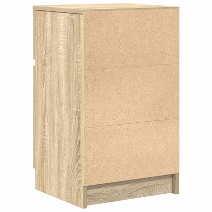 Sängbord sonoma ek 39x35x65 cm konstruerat trä