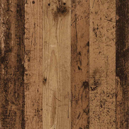 Sängbord med 2 lådor gammalt trä 38x34x80 cm