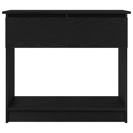 Avlastningsbord med lådor svart 85,5x38,5x74,5 cm
