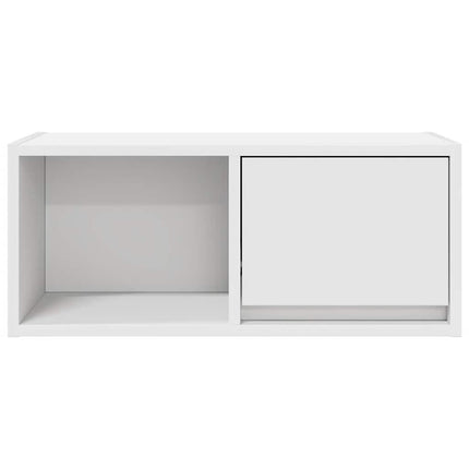 TV-bänkar 2 st vit 60x31x25,5 cm konstruerat trä