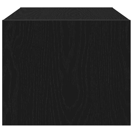 TV-bänkar 2 st svart ek 60x31x25,5 cm konstruerat trä
