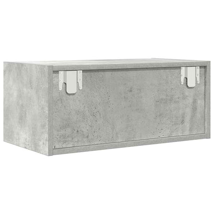 TV-bänk betonggrå 60x31x25,5 cm konstruerat trä