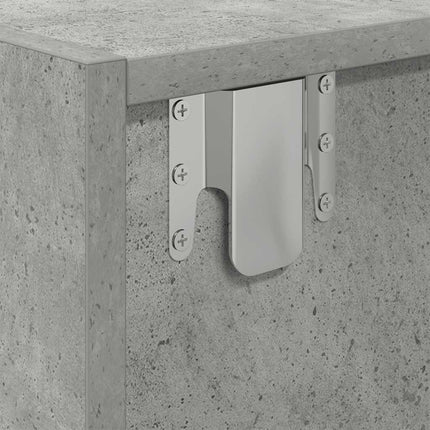 TV-bänk betonggrå 60x31x25,5 cm konstruerat trä