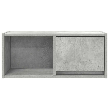 TV-bänkar 2 st betonggrå 60x31x25,5 cm konstruerat trä