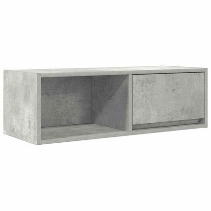 TV-bänk betonggrå 80x31x25,5 cm konstruerat trä