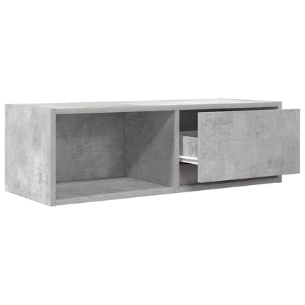 TV-bänk betonggrå 80x31x25,5 cm konstruerat trä