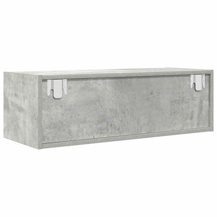 TV-bänk betonggrå 80x31x25,5 cm konstruerat trä