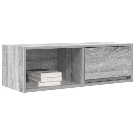 TV-bänk grå sonoma 80x31x25,5 cm konstruerat trä