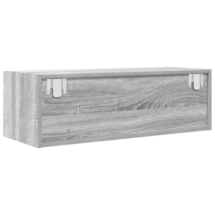 TV-bänk grå sonoma 80x31x25,5 cm konstruerat trä
