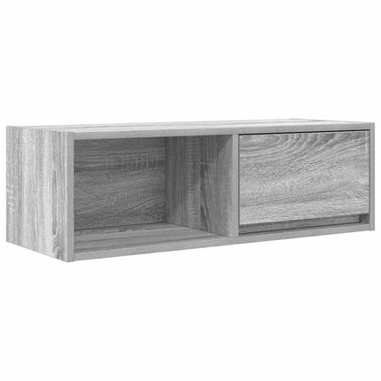 TV-bänkar 2 st grå sonoma 80x31x25,5 cm konstruerat trä