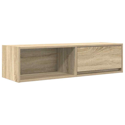TV-bänk sonoma ek 100x31x25,5 cm konstruerat trä