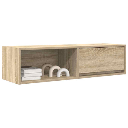 TV-bänk sonoma ek 100x31x25,5 cm konstruerat trä