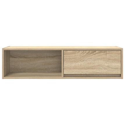 TV-bänk sonoma ek 100x31x25,5 cm konstruerat trä