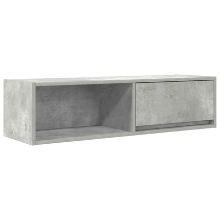 TV-bänk betonggrå 100x31x25,5 cm konstruerat trä
