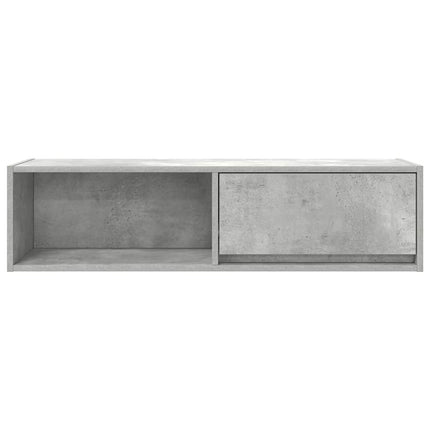 TV-bänk betonggrå 100x31x25,5 cm konstruerat trä