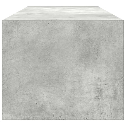 TV-bänk betonggrå 100x31x25,5 cm konstruerat trä