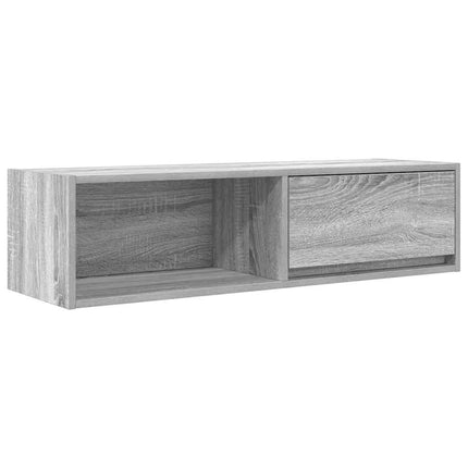 TV-bänk grå sonoma 100x31x25,5 cm konstruerat trä