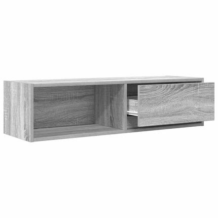 TV-bänk grå sonoma 100x31x25,5 cm konstruerat trä
