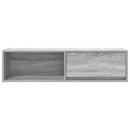 TV-bänk grå sonoma 100x31x25,5 cm konstruerat trä