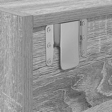 TV-bänk grå sonoma 100x31x25,5 cm konstruerat trä