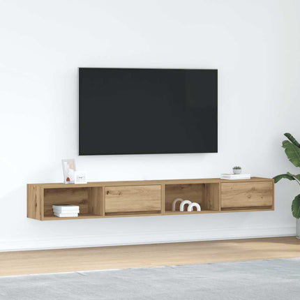Tv-Bänkar 2 St 100X31X25,5 Cm Konstruerat Trä