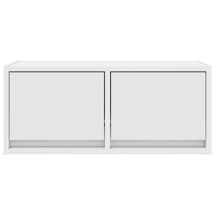 TV-bänkar 2 st vit 60x31x25,5 cm konstruerat trä