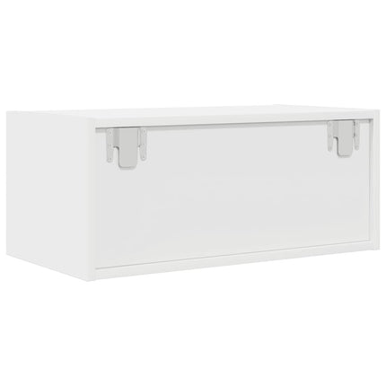 TV-bänkar 2 st vit 60x31x25,5 cm konstruerat trä