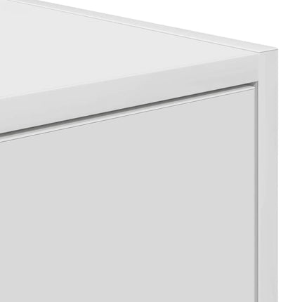TV-bänkar 2 st vit 60x31x25,5 cm konstruerat trä