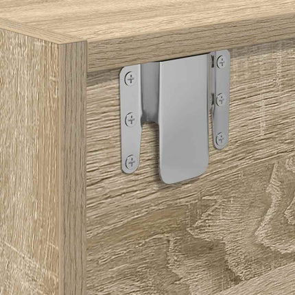 TV-bänkar 2 st Sonoma ek 60x31x25,5 cm konstruerat trä