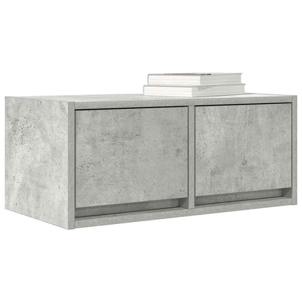 TV-bänk betonggrå 60x31x25,5 cm konstruerat trä