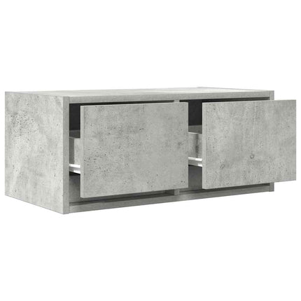 TV-bänkar 2 st betonggrå 60x31x25,5 cm konstruerat trä