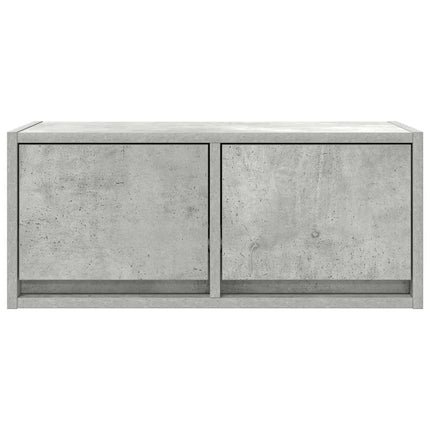 TV-bänkar 2 st betonggrå 60x31x25,5 cm konstruerat trä