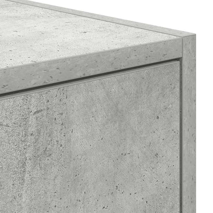 TV-bänkar 2 st betonggrå 60x31x25,5 cm konstruerat trä