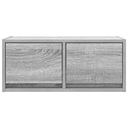 TV-bänk grå sonoma 60x31x25,5 cm konstruerat trä