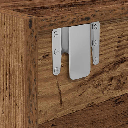 TV-bänk gammalt trä 60x31x25,5 cm konstruerat trä