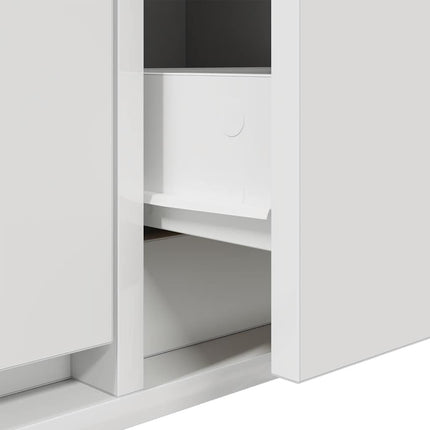 TV-bänkar 2 st vit 80x31x25,5 cm konstruerat trä