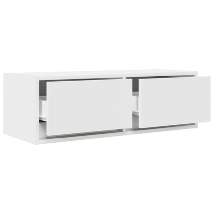 TV-bänkar 2 st vit 80x31x25,5 cm konstruerat trä