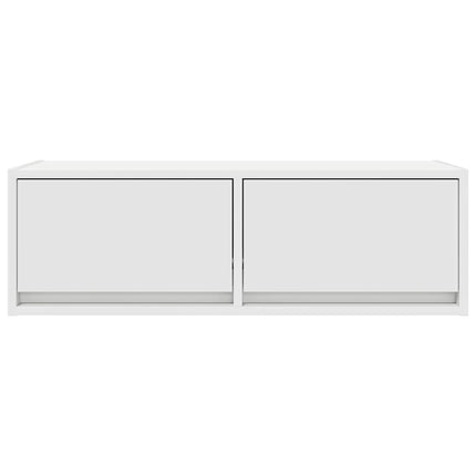 TV-bänkar 2 st vit 80x31x25,5 cm konstruerat trä