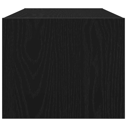 TV-bänkar 2 st svart ek 80x31x25,5 cm konstruerat trä