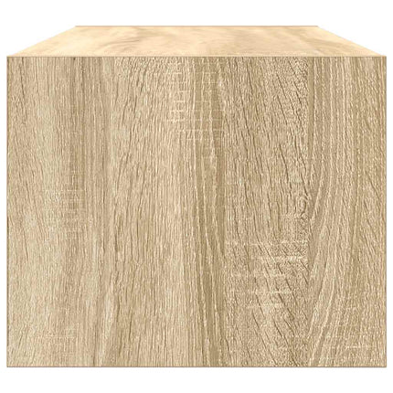 TV-bänkar 2 st, Sonoma ek, 80x31x25,5 cm konstruerat trä